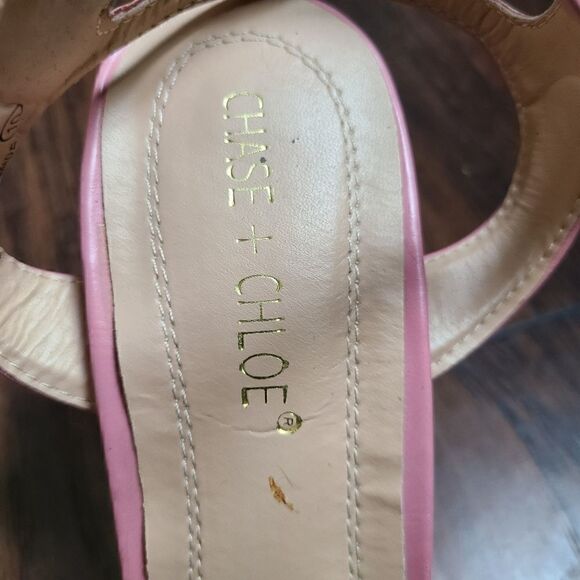 Chase + Chloe Pink Frank Heels - Picture 8 of 8
